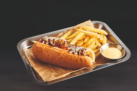 Хот-дог с тунцом 