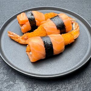 Креветки в лососе