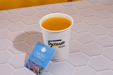 Напиток Облепиха-имбирь с чёрным чаем