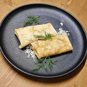 Блинчики с ветчиной и сыром