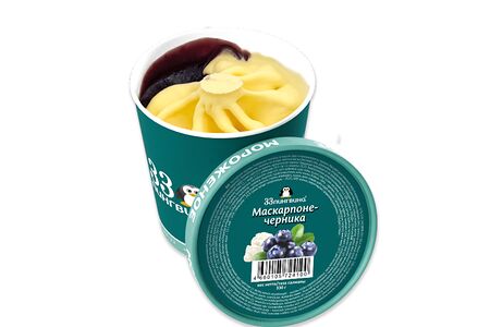 Маскарпоне-черника