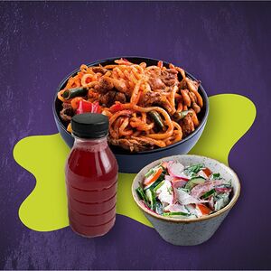 Обед с лагманом