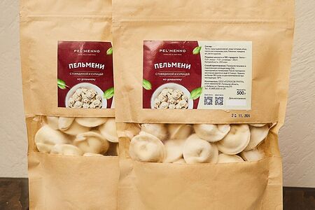 Пельмени с говядиной и курицей