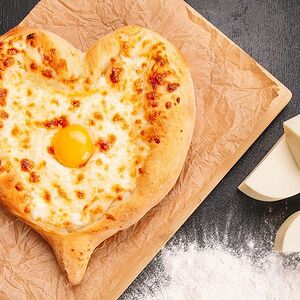 Хачапури по-аджарски (сердечко)