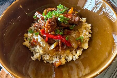  Жареный рис с уткой