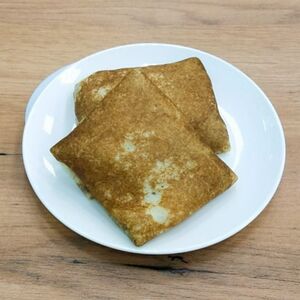 Блины с курицей, сыром и чесноком