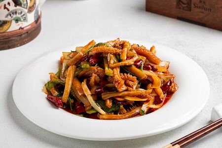 Жареный говяжий рубец