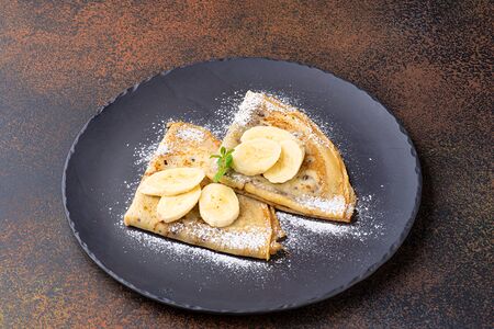 Блинчики с Нутеллой и бананом