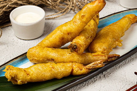 Тигровые креветки темпура