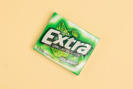 Вриглейс Extra spearmint жевательная резинка без сахара
