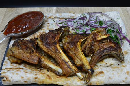 Шашлык из бараньей корейки 