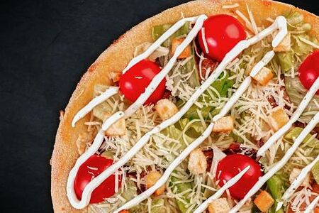 Цезарь 25 см (тонкое тесто)