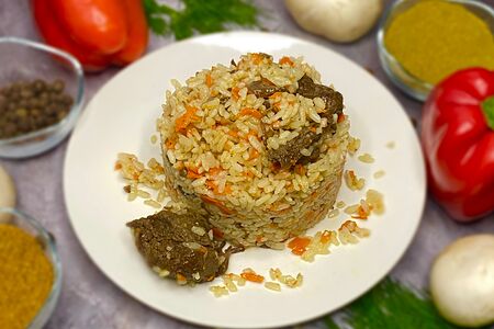 Плов с говядиной