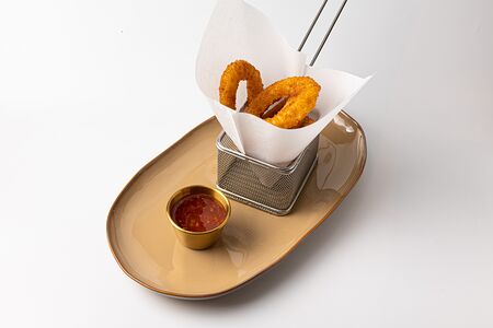 Хрустящие кольца кальмара