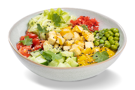 Поке с тофу и манго