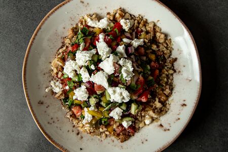 Чобан салат с сыром фета