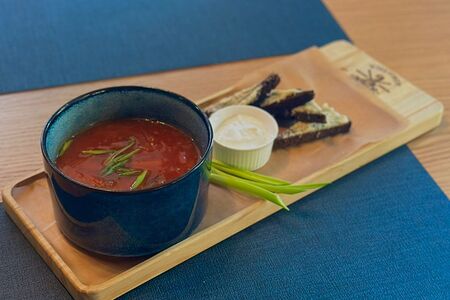 Борщ на говяжьем бульоне