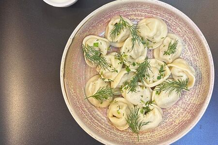 Пельмени свинина-говядина со сметаной