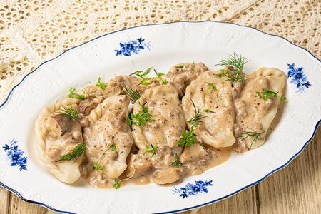 Вареники с картофелем и грибами
