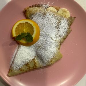 Блины с нутеллой и бананом 