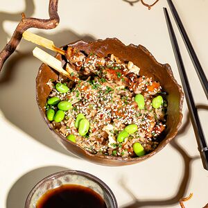 Тяхан с курицей