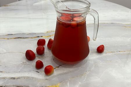 Морс домашний из клубники