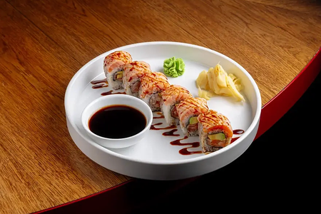 Ролл опаленный лосось Mini