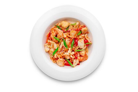 Лапша с морепродуктами