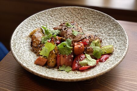 Свинина с картофелем терияки