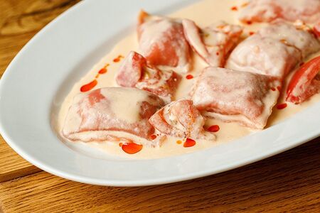 Равиоли с крабом