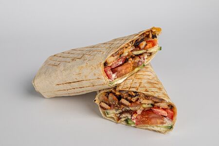 Мини-шаурма с курицей