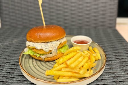 Грибной бургер