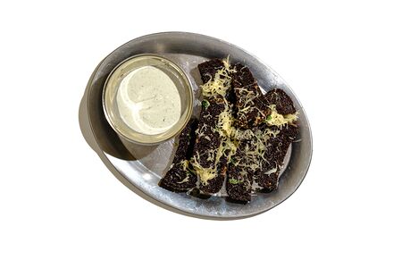 Гренки из бородинского хлеба