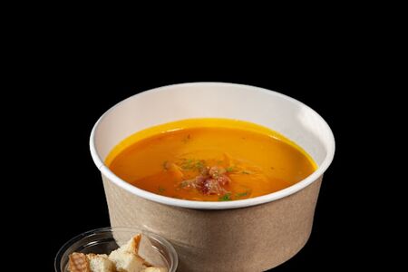 Тыквенный крем-суп с беконом