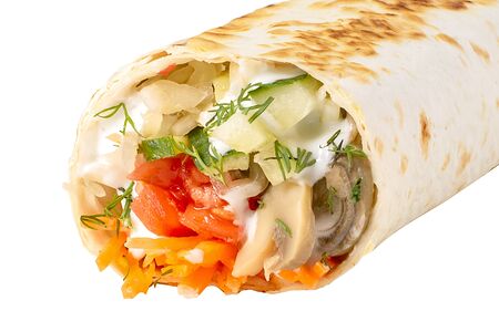 Вегетарианская шаверма с грибами