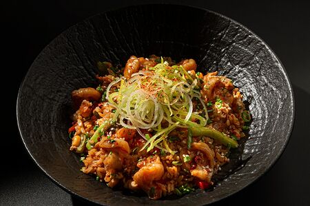 Рис жареный с креветкой