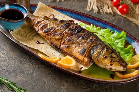 Сибас на углях