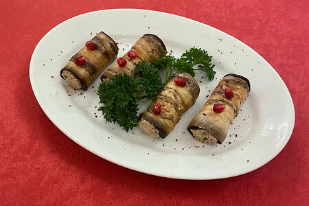 Рулетики из баклажанов