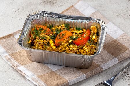 Гречка по-купечески с курицей