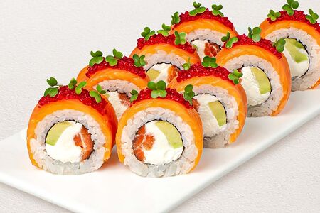 Ролл Филадельфия Прайм с двойным лососем