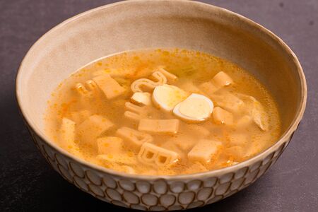 Куриный суп с макаронами Алфавит 