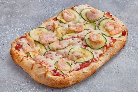 Креветки с цукини