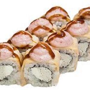 Филадельфия с крабом запеченная