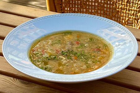 Суп с чечевицей и индейкой