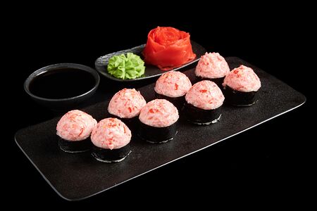 Ролл запечённый Лосось и краб