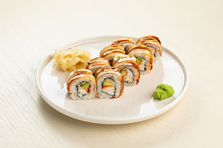 Ролл угорь с крабом