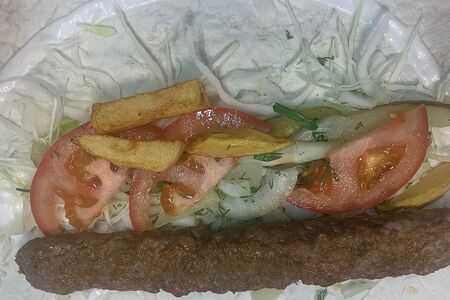 Кебаб из говядины в лаваше