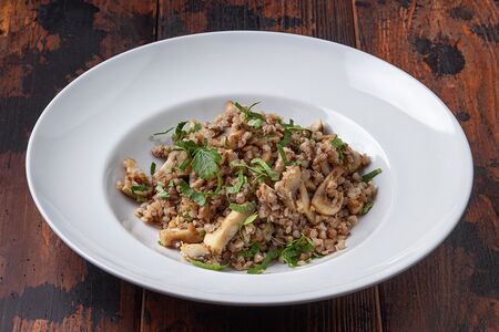 Гречка с грибами