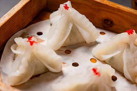 Димсамы с мясом краба