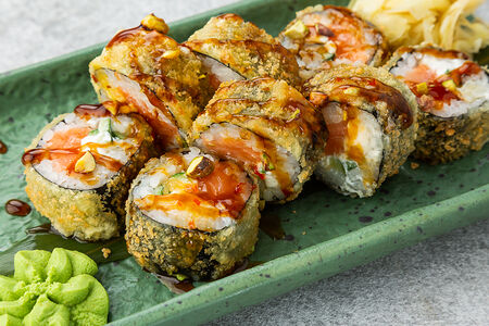 Ролл темпура с лососем